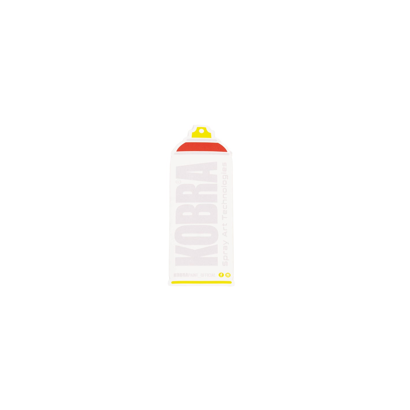 Kobra Can Sticker White