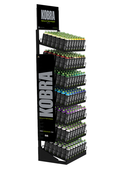 Kobra Spray Paint Small Display Rack -  336 Cans